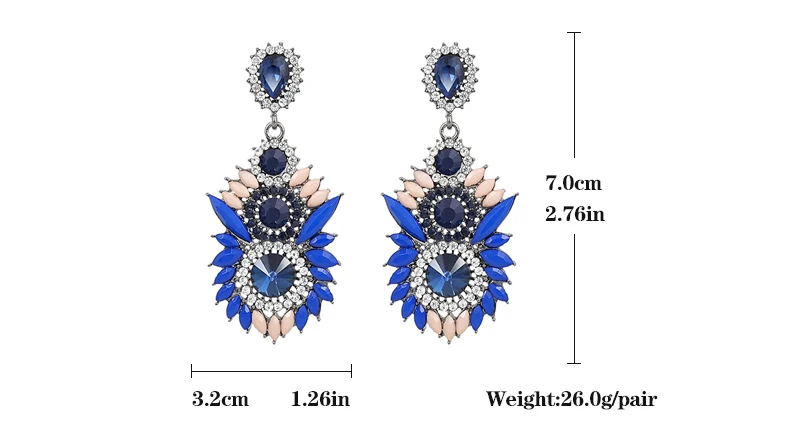 VEYO Acrylic Crystal Earrings For Women Vintage Drop Earrings Trendy Hot Sale High Quality Brincos Pendientes