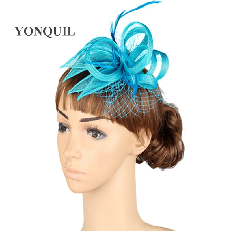 

Women Sinamay Wedding Fascinator Hairpin Ladies Hair Accessories Hat Nice Party Headpiece For Women Party Dinner Headdress