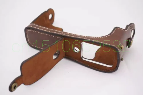 Batterij Openning PU Lederen Camera Tas Bottom Case voor Fujifilm Fuji X-E1 X-E2 XE1 XE2 Half Body Cover Mirrorless Systeem Camera