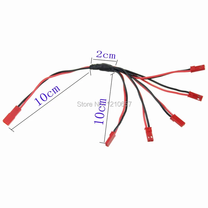 1 Pieces JST Connection Cable1 Female to 5 Male Plug Wire For Modal Airplanes & Helicopters