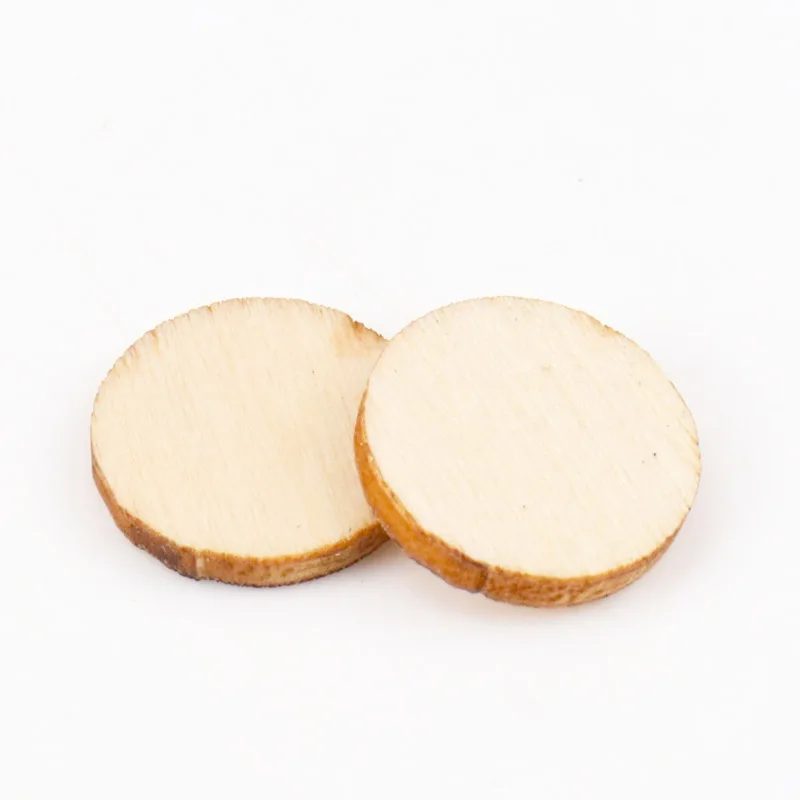 Natural Wood Round Craft Accessories Handmade Scrapbooking For Handmade Sewing  Home Craft Decoration DIY 200pcs 10mm