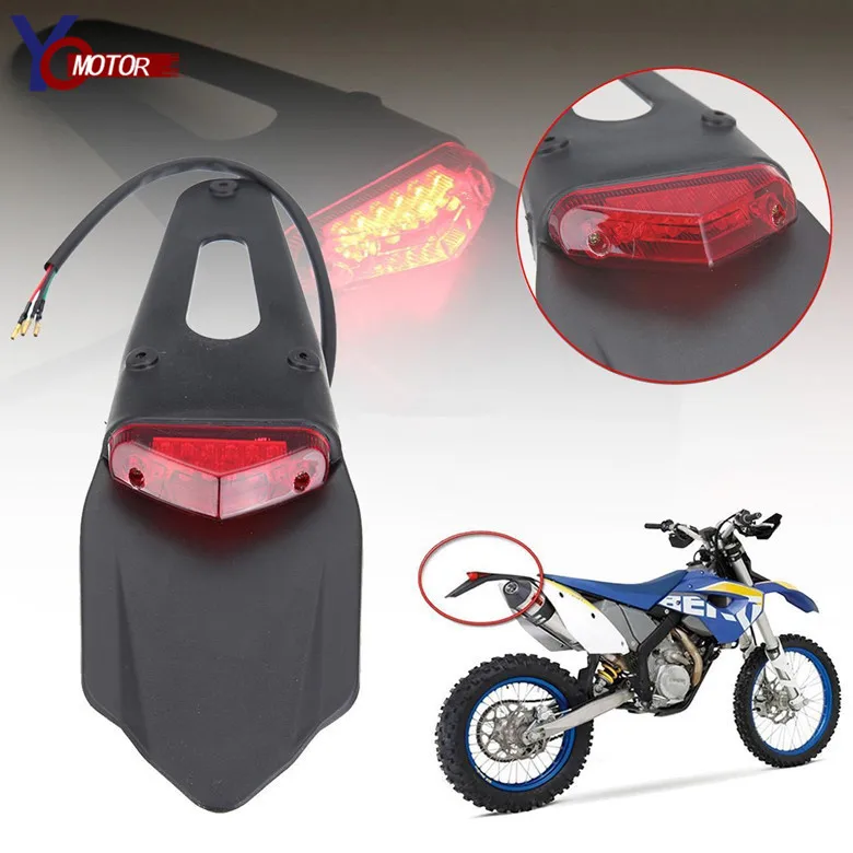 LED 1PCS Motorcycle Trial Bike Brake Stop Rear Tail Light motorcycle accessories FOR HONDA CR125R CR250R SUZUKI RM85 RM125