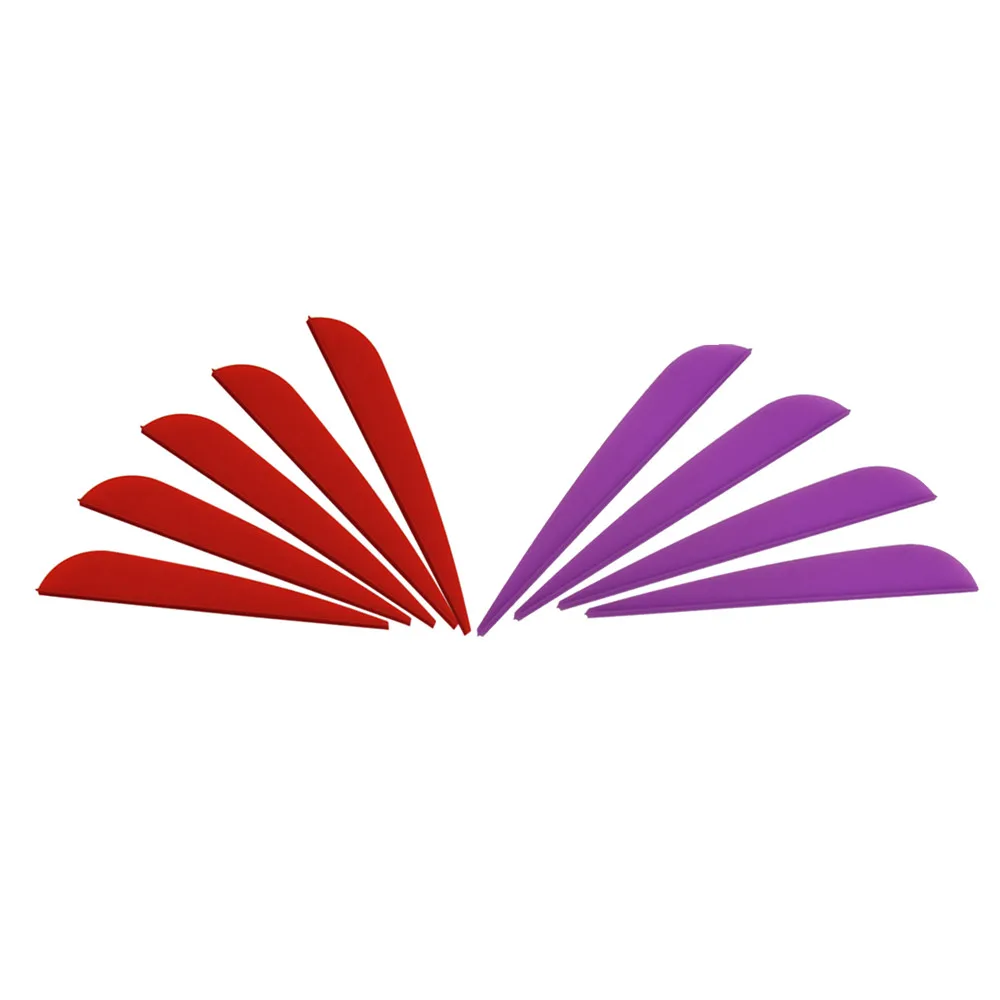 

100 pcs 4 inch Archery Arrow Vane Plastic TPU Streamline Vane for DIY Arrows Archery Bow Accessories