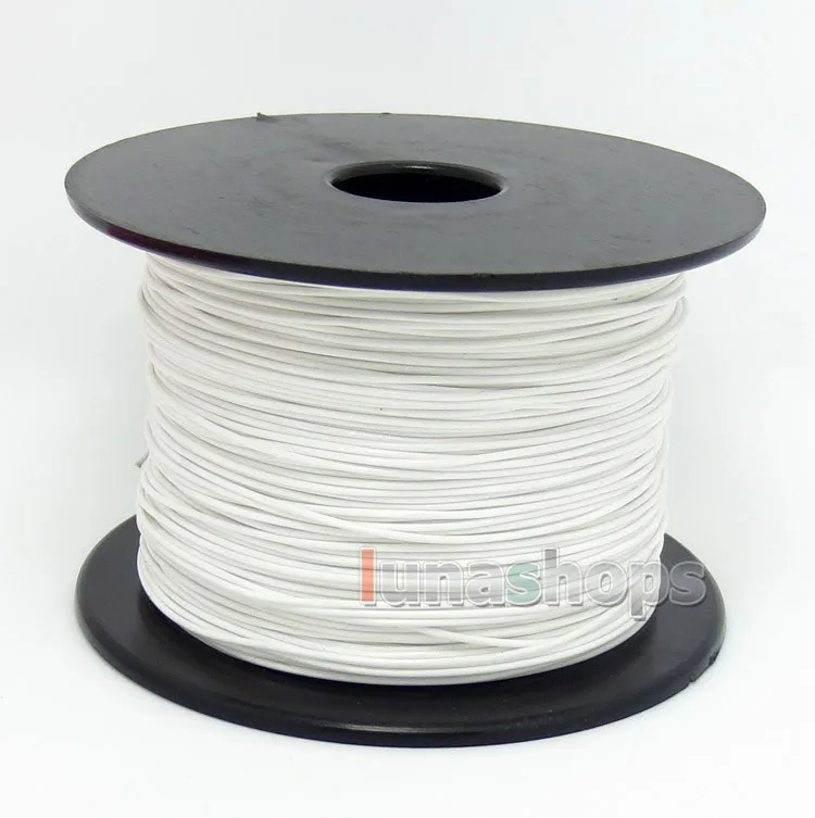 シルバーメッキacrolinkケーブル,シールド層,信号線,DIY,白,100m, 32awg,0.96mm, 7/0 mm2, 0.96mm,ln004493