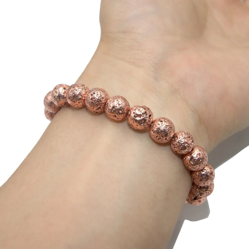 Fashion 6 8 10MM Natural Stone Bracelet for Women Men Tiger Eye Amythests Turquois agates Beaded Yoga Stretch Bracelets Bangles