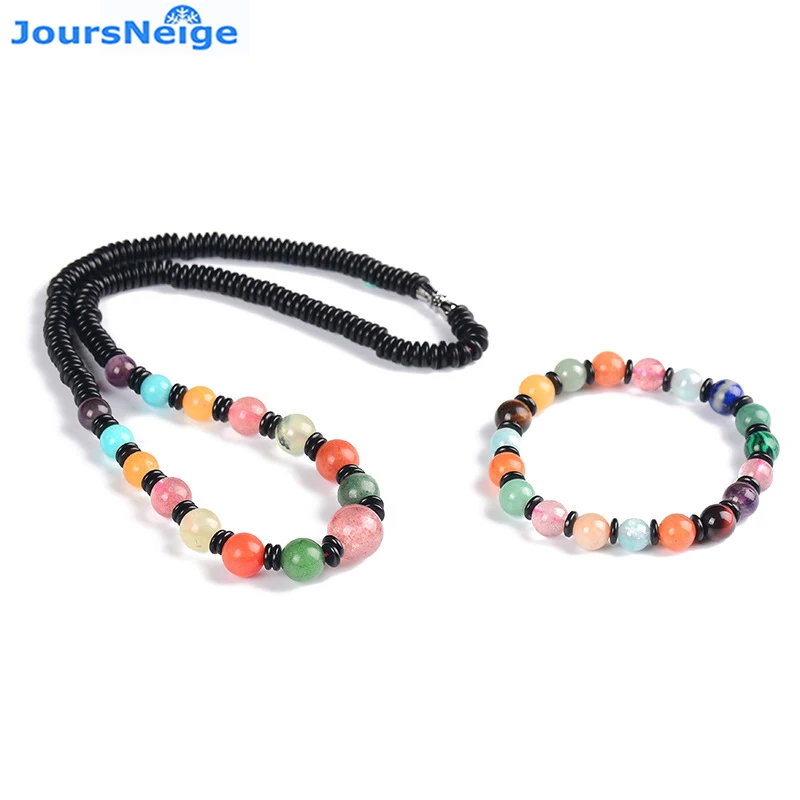 

Wholesale More Treasure Natural Crystal Jewelry Sets Tower Necklace Bracelet Crystal Lucky for Women Girl Simple Jewelry