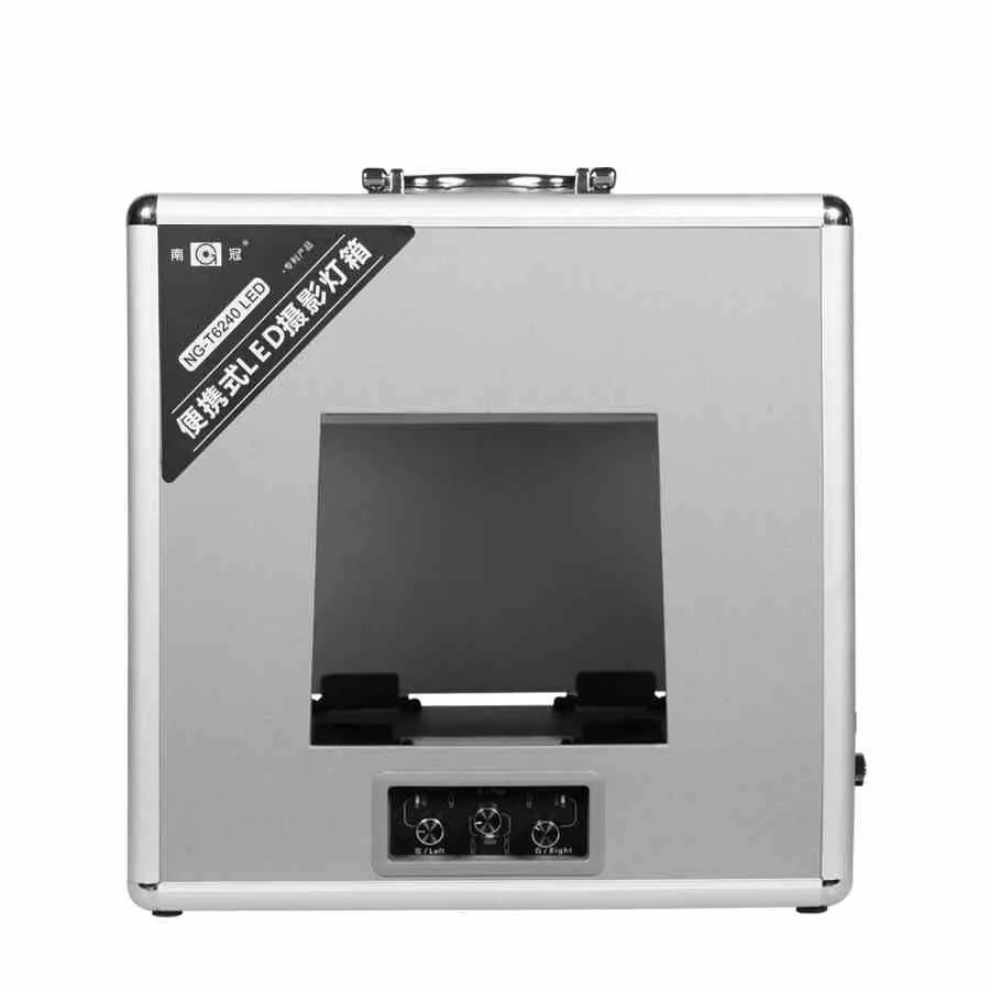 T4730/T6240 Table Light Box Portable Dimming Photo Lighting Box Studio Shooting LED Light Tent Kit for Camera Phone Photography