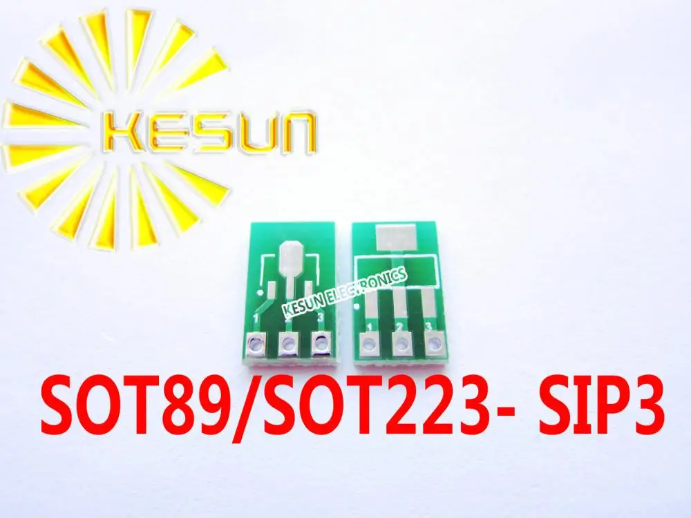 50PCS SOT89 SOT223 turn SIP3 DIP 1.5/2.3 Pitch Zener Diode MOS Transistor IC adapter Socket/Adapter plate  PCB