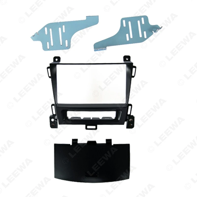 LEEWA Car 2DIN Stereo CD DVD Radio Fascia For OPEL Zafira Sports Tourer 2011 Panel Frame Dash Mount Installation Kit #CA5222
