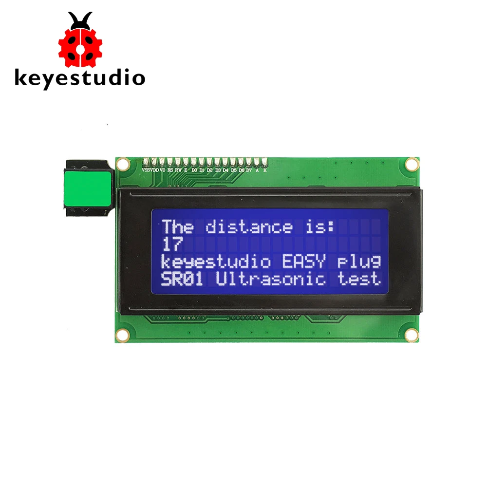 

Новинка! Keyestudio EASY plug I2C 2004 LCD дисплей модуль для Arduino STEAM