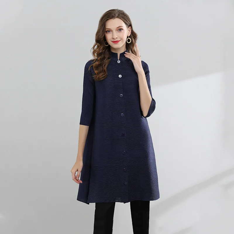 

New Summer Women Pleated Jacket Air-conditioning Room Coat Loose Outfit