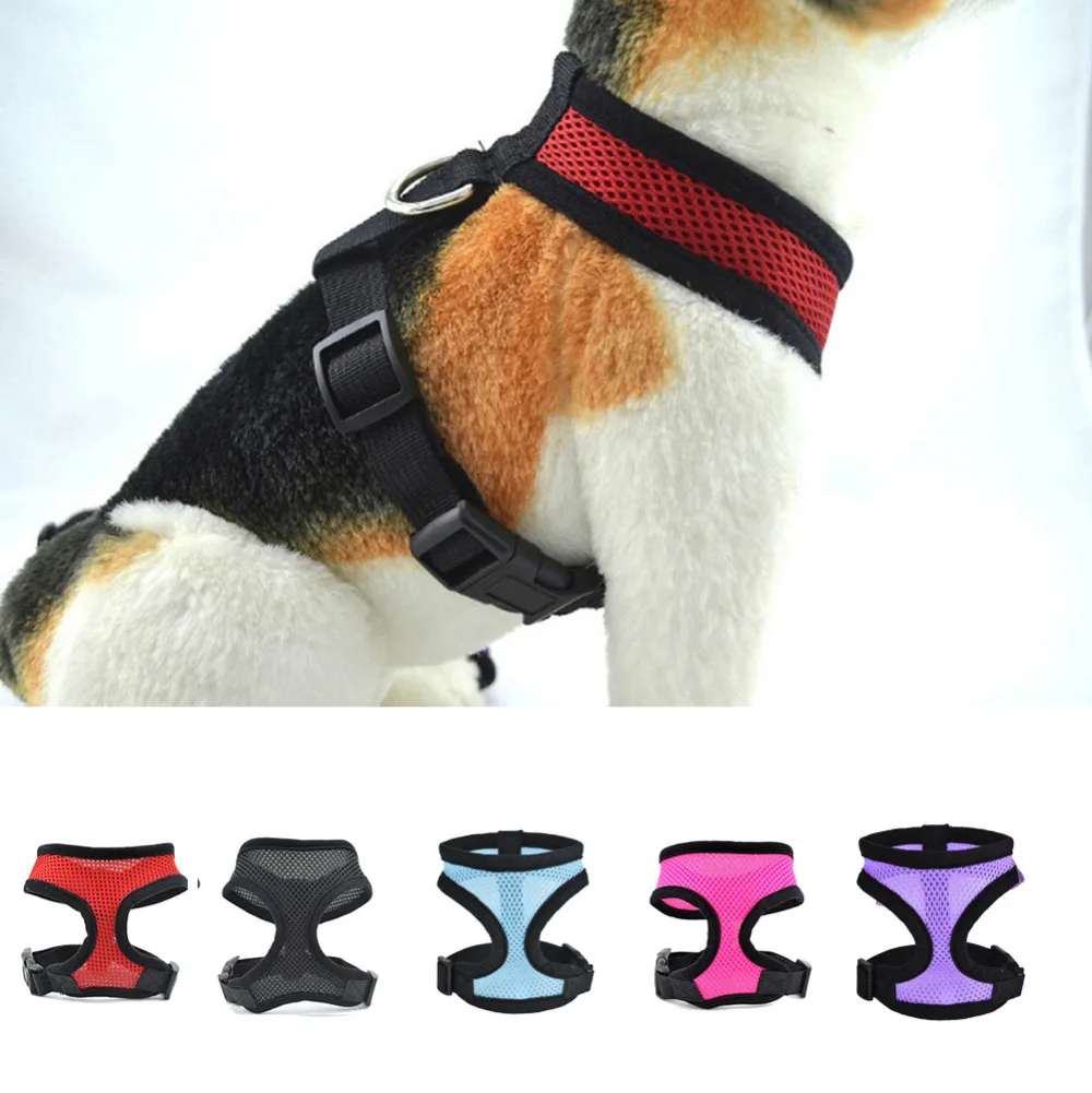 

Dog Leashes Adjustable Breathable Vest Collars Chain Puppy Cat Pet Dog Harness Leash Lead Set Dog Chest Straps Accessories