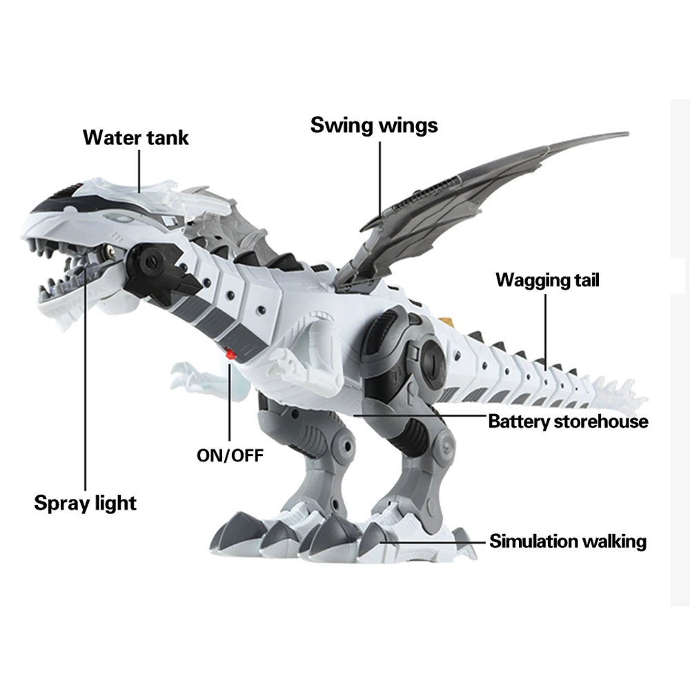 Dinosaur Toys For Kids Toys Spray Electric Dinosaur with Light Sound Mechanical Pterosaurs Dinosaurs Model Toys for Children