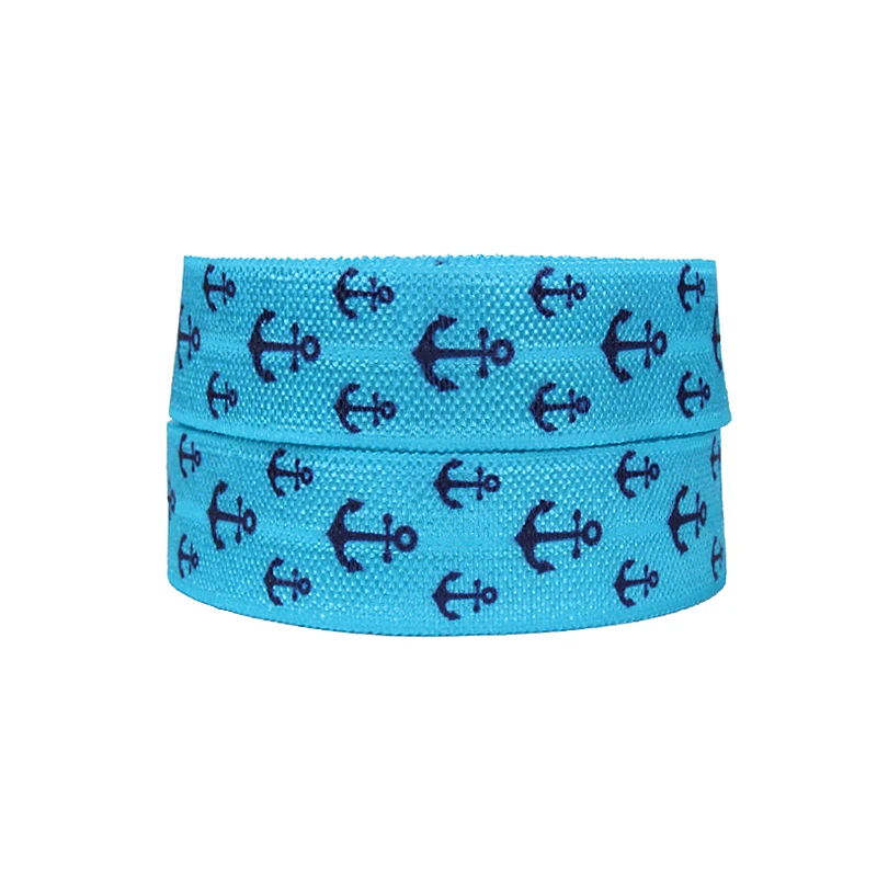 

FLRA ElasticNew Anchor light blue fold over elastic foe for headband