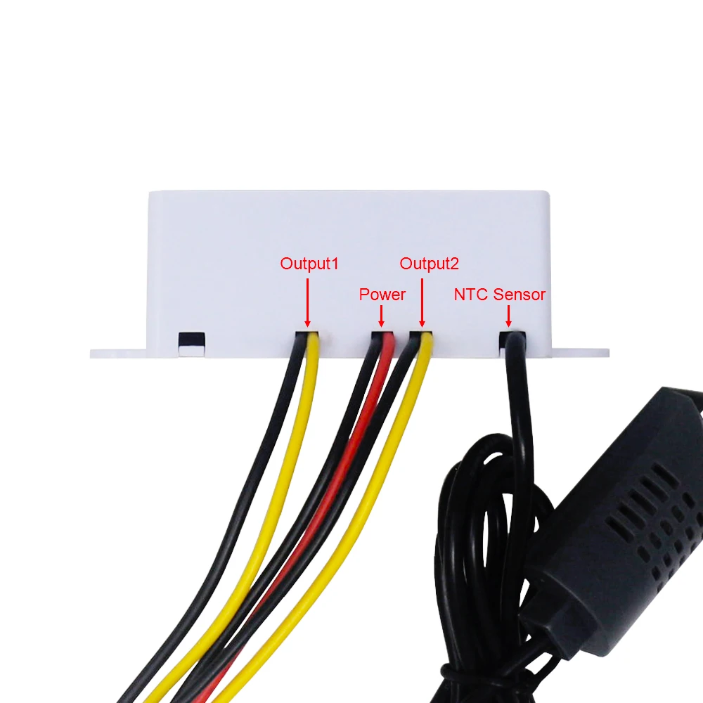 12V 24V 110V 220V KT100 Digitale Termostato Igrostato Diretta Regolatore di Umidità di Temperatura di Uscita Interruttore A Doppio Led display