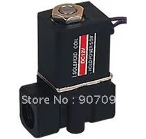 2P Model Engineering Plastic 2 Way Electric Solenoid Valve 2P025-06 Direct Acting Valve G1/8'' DC12V Lead Wire 6Pcs A Lot