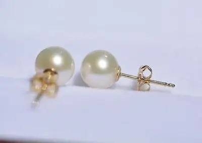 

Perfect Round 7.5-8 MM AAA+ WHITE SOUTH SEA PEARLS EARRING