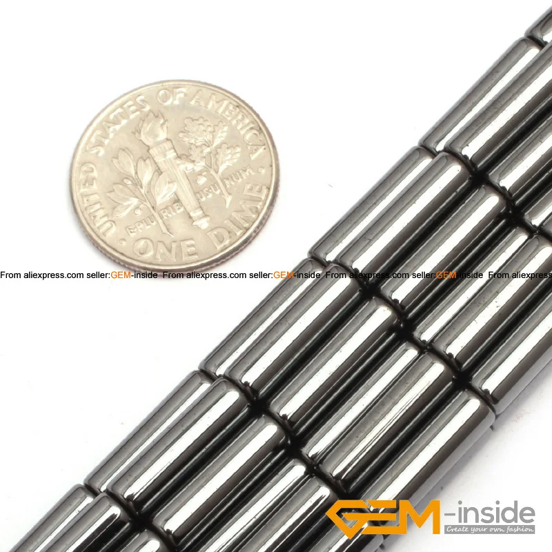 Columnar Natural Magnetic Black Hematite Beads Natural Stone Beads DIY Beads For Fashion Jewelry Making Strand 15 Inches !