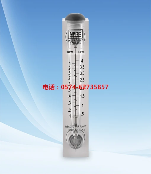 

Panel type flowmeter LZT-1001M 0.1-1GPM (0.5-4LPM) liquid (water) flowmeter