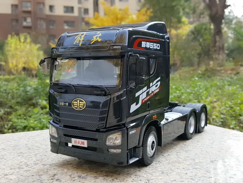 Classic Alloy Model Gift 1:24 Original China FAW JH6 Truck Tractor Trailer Vehicles DieCast Toy Model Collection Decoration