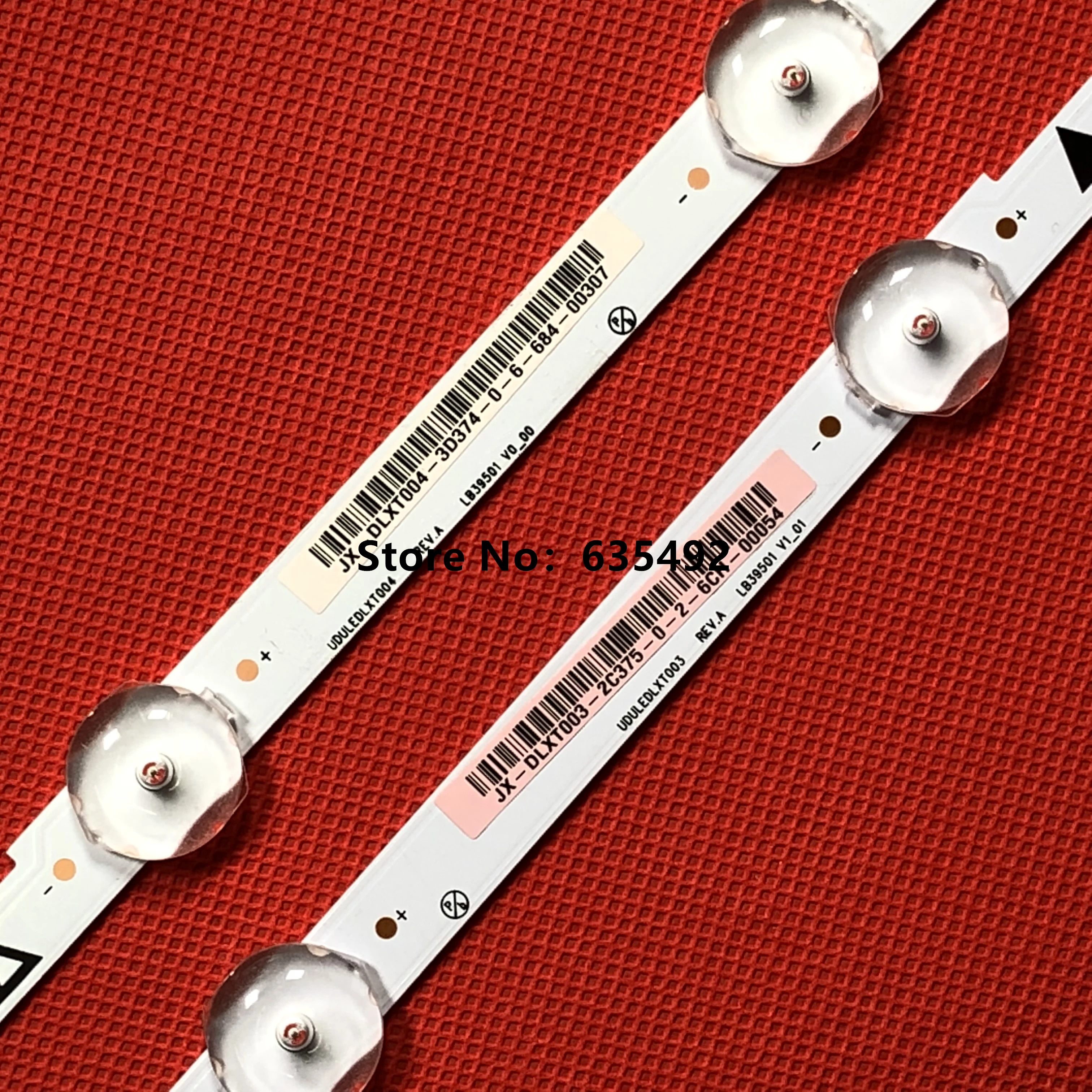 New 20set=80 PCS LED backlight strip for 40mv336x fw40d36f UDULEDLXT003 UDULEDLXT004 LB39501 V0_00 V1_01 39.5W4S1P