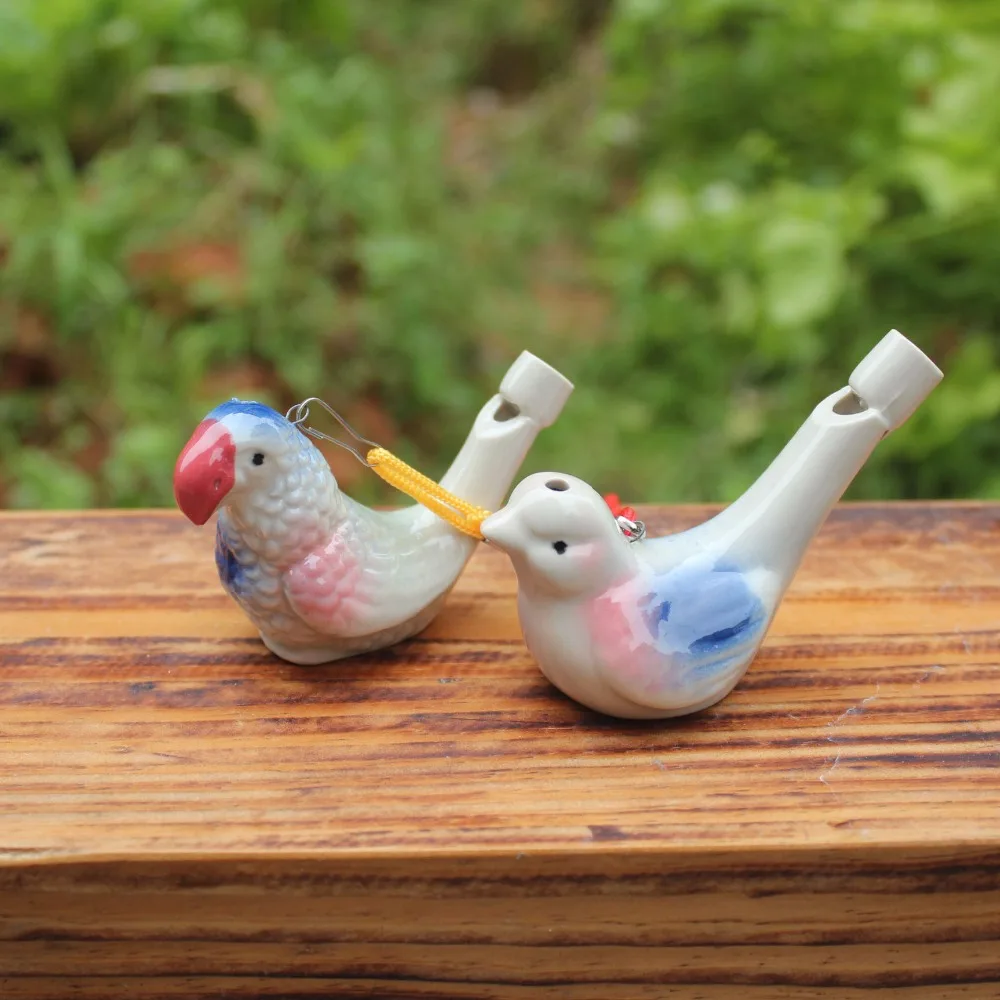 hot sell Bird Shape Whistle Children Ceramic Water Ocarina Arts And Crafts Kid Gift For Many Styles