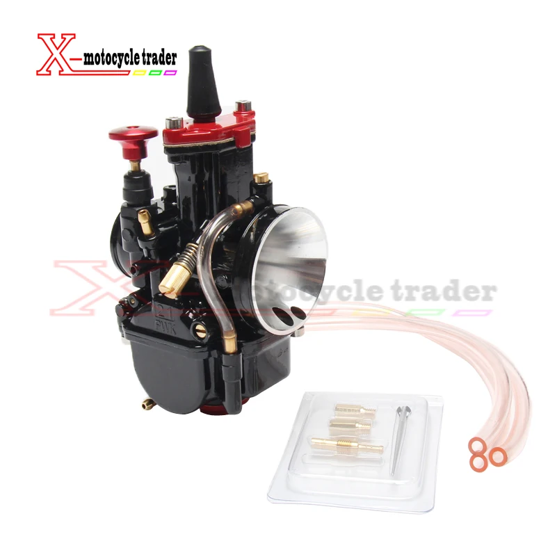 PWK Carbureor 21 24 26 28 30 32 34mm Universal Black Mikuni Maikuni PWK Carburetor Parts Scooters With Power Jet Motorcycle ATV