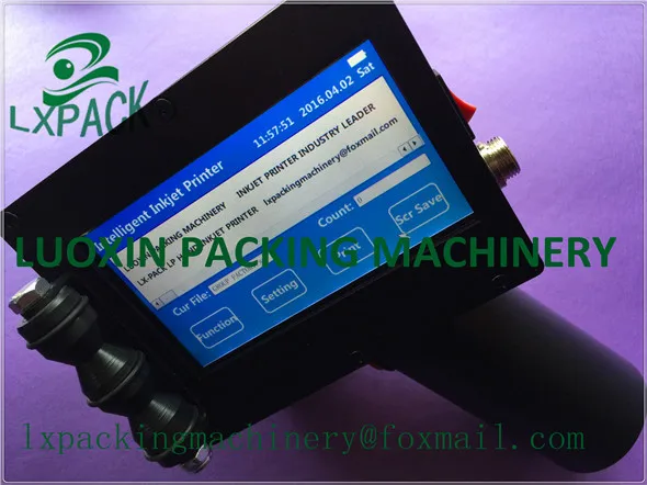 

LX-PACK Lowest Factory Price All-around touch screen hand inkjet printer for batch large character hand held inkjet printer