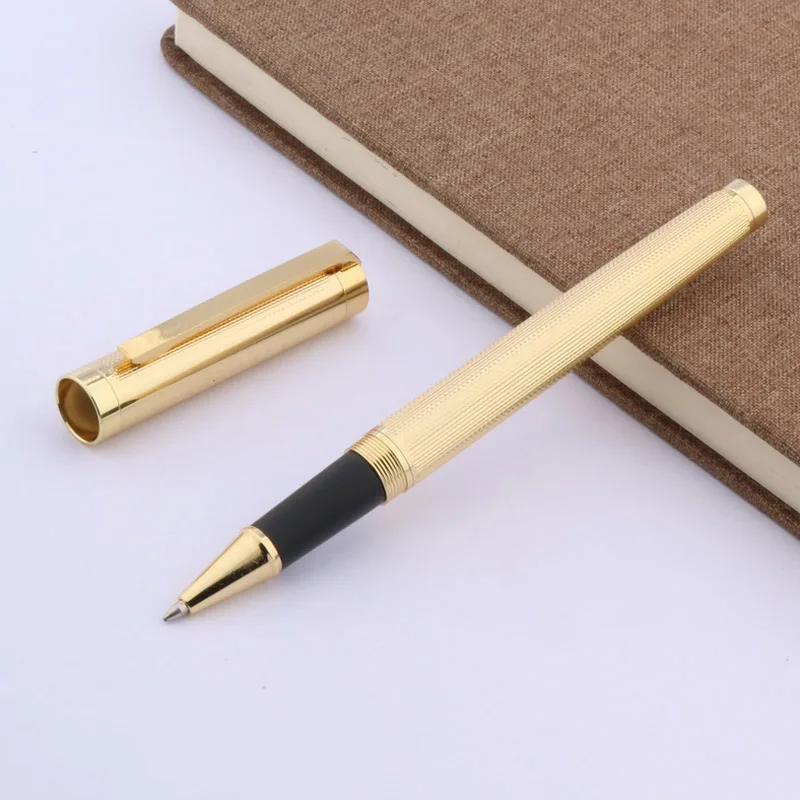 JINHAO new GOLDEN Wave drawing Clip Trim GIFT Rollerball Pen