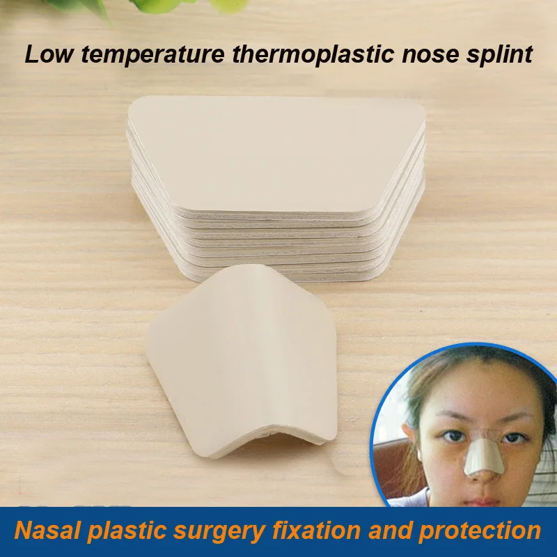 nasal plastic surgery fixation and protection low temperature thermoplastic nose splint