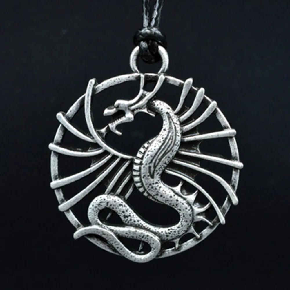 1pcs Norse Viking Jewelry Free Dragon Hollow animal pendant amulet Vik, Norway, 10th century celt Dragon men Talisman pendant