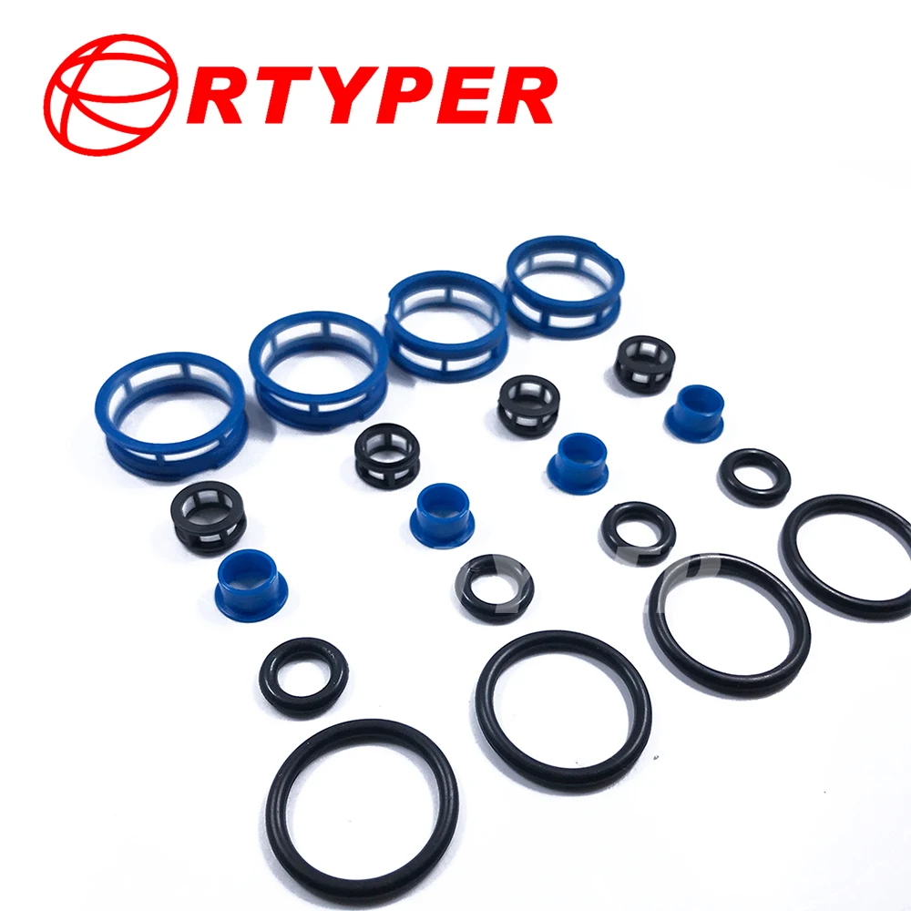 

4Sets Fuel Injector Repair Kit Filter Oring Plastic Pintle Cap 195500-2160 16611-AA141 for Chevy Geo Metro Suzuki Swift 1.0L