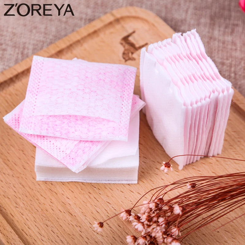 Zoreya Brand Hot sales Cosmetic Make up Facial Cotton Pads cosmetics Puff Organic Cotton Swab Box Eye Cleansing Pads 140PCS