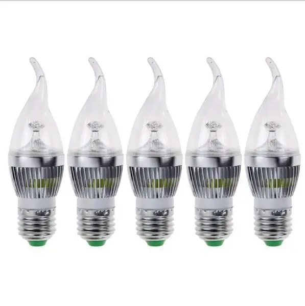 9w led candle light e14 e27 led bulb lamp tubes Warm White Cool White e14 led 110v 220v candle free shipping