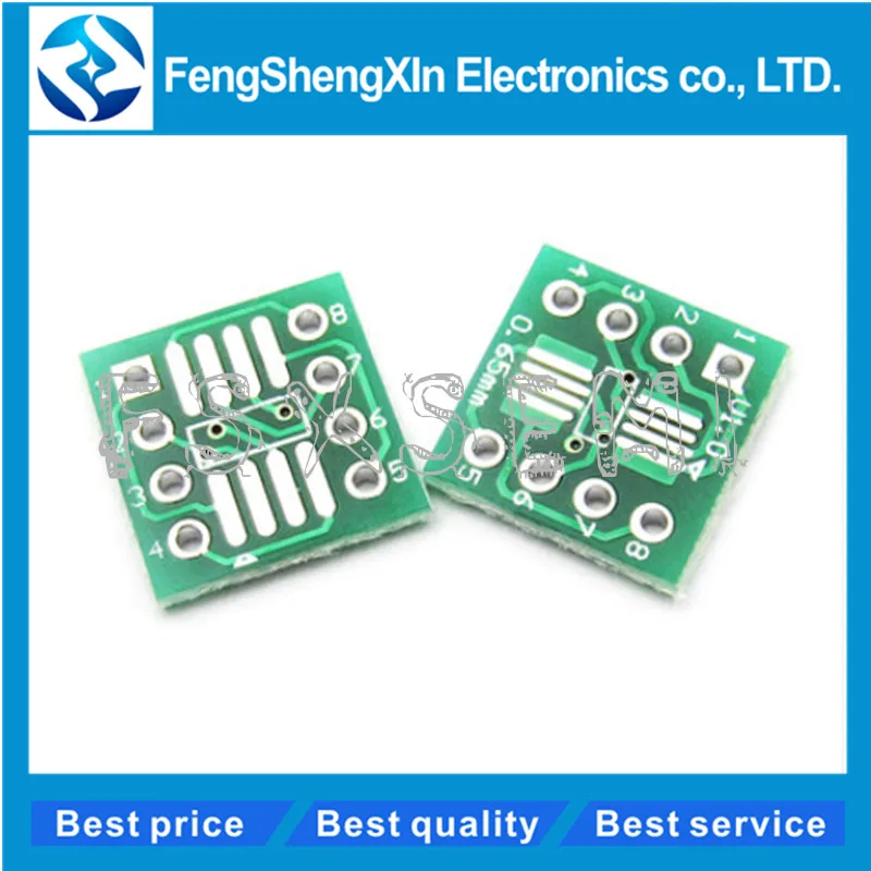 20pcs/lot SOP8 SSOP8 TSSOP8 to DIP8 Interposer Module PCB Board Transfer Board Adapter Plate 0.65/1.27mm Pinboard