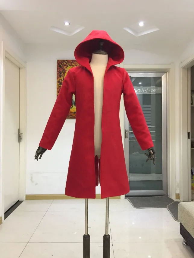 Anime Alchemist Edward Elric Coat Hooded Cosplay Costume Clothing Custom Made