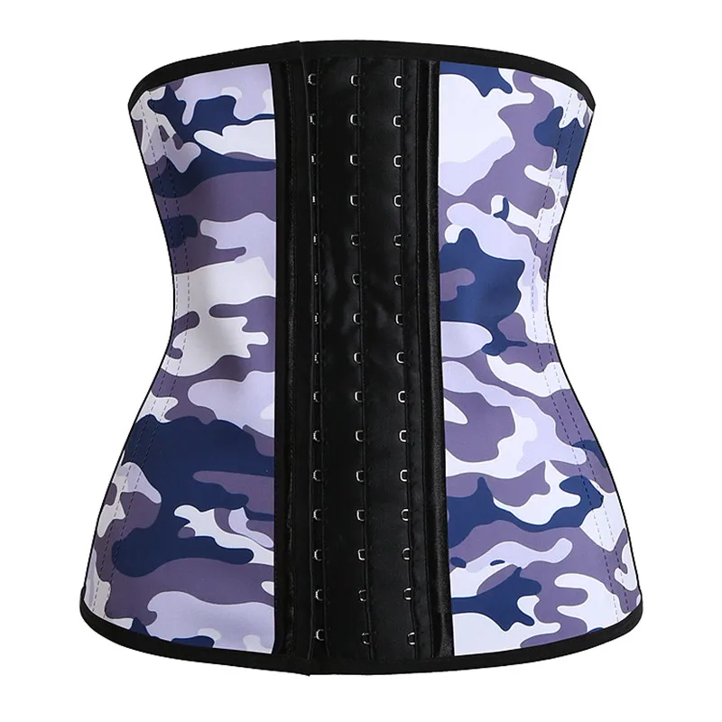 Camouflage Corset Latex waist trainer Slimming latex Belt cincher corset modeling hot shapers body shaper slimming latex corset