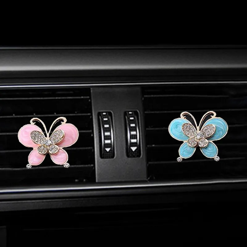 Inlay Water drill Butterfly car Air conditioning outlet perfume car perfume car interior accessories car fragrance