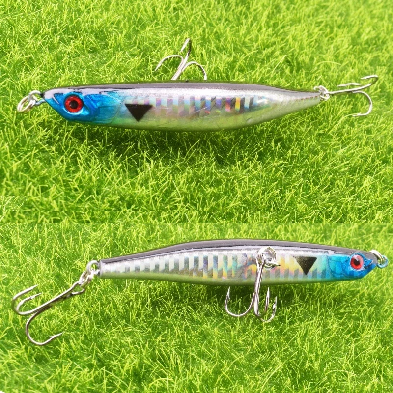 Señuelos de Pesca tipo lápiz, 9cm, 7,5g, cebo de imitación para teñir, Wobblers lentamente, aparejos de pececillos, señuelo duro japonés, Isca Bass