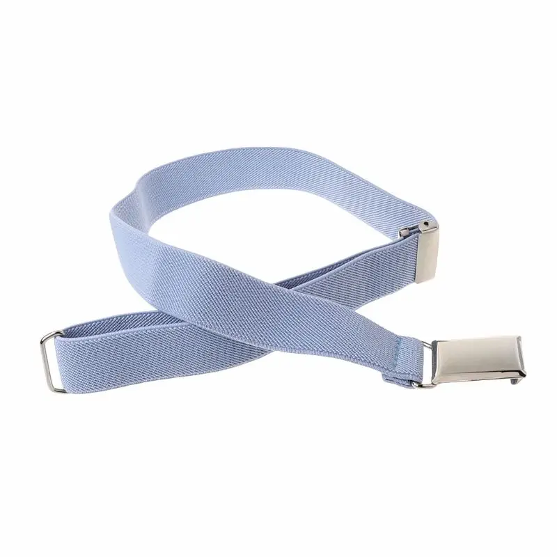 Hot New 1 Pc Children Kids Solid Color Unisex Canvas Belts Boys Girls Elastic Belt Adjustable Multi-color High Quality