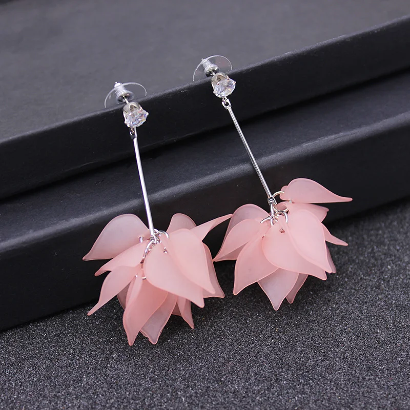 2019 new design fashion brand jewelry elegant flower earrings for women summer style gift earring