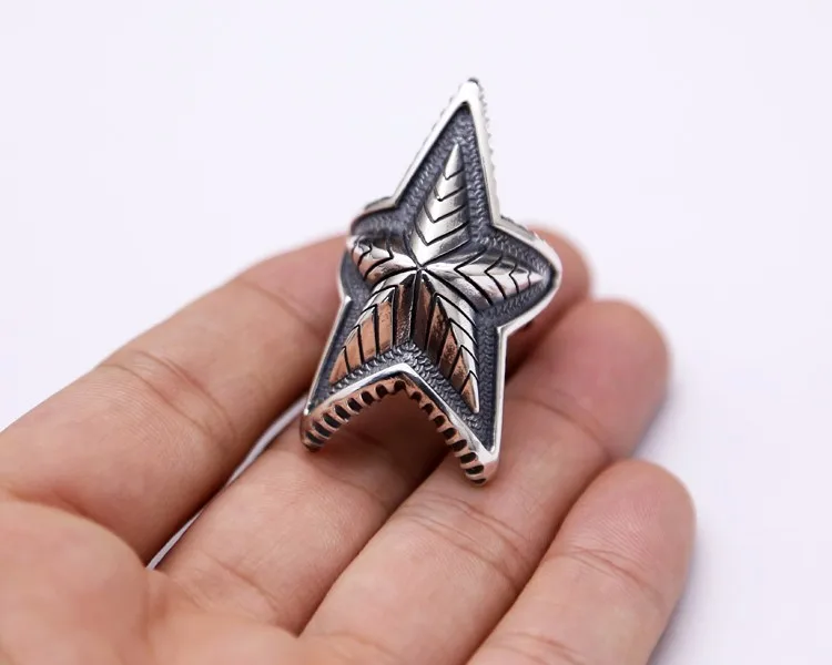 アクセサリー CODY SANDERSON STAR IN STAR RING Cody Sanderson Double Large Arrow Large Star Ring - Native