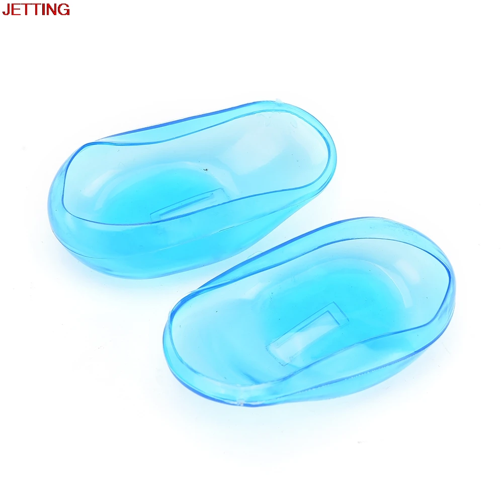 -New 2 Pcs Blue Silicone Ear Cover Practical Travel Hair Color Showers Water Shampoo Ear Protector Cover For Ear Care