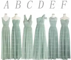 Customized Sage Green Bridesmaid Dress Mismatched Chiffon A Line Wedding Guest Dresses Vestido Dama De Honra Formal Party Dress