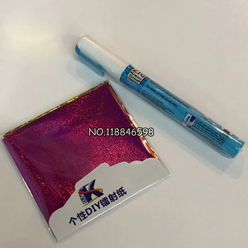 Ferro e laminador de papel com cola, 24 cores a laser para 48 peças, faça você mesmo, laminador