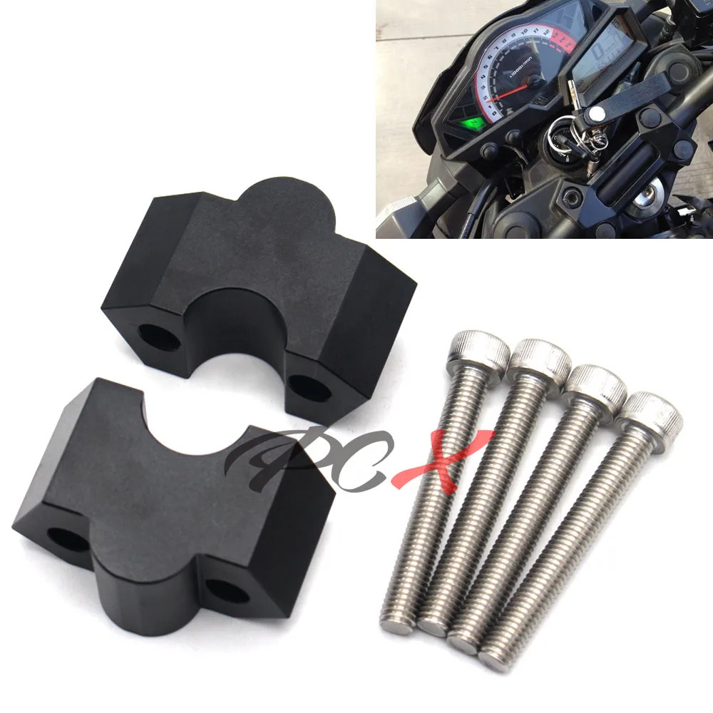 Manubrio-elevador de barra Adattatore para Moto KAWASAKI Z800 Z300 Z250 Z 800/300/250, accesorios para Moto Altezza Aumento 20mm Adattatore CNC