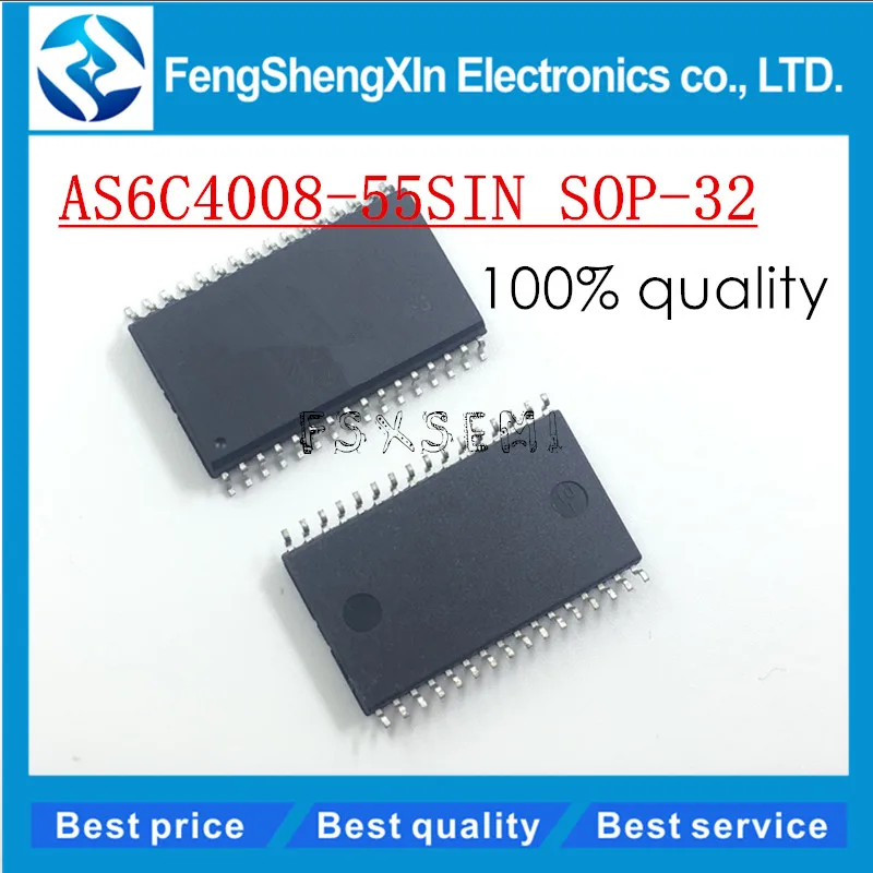 

5pcs/lot New AS6C4008 AS6C4008-55SIN SOP32 512K X 8 BIT LOW POWER 512K X 8 BIT LOW POWER CMOS SRAM