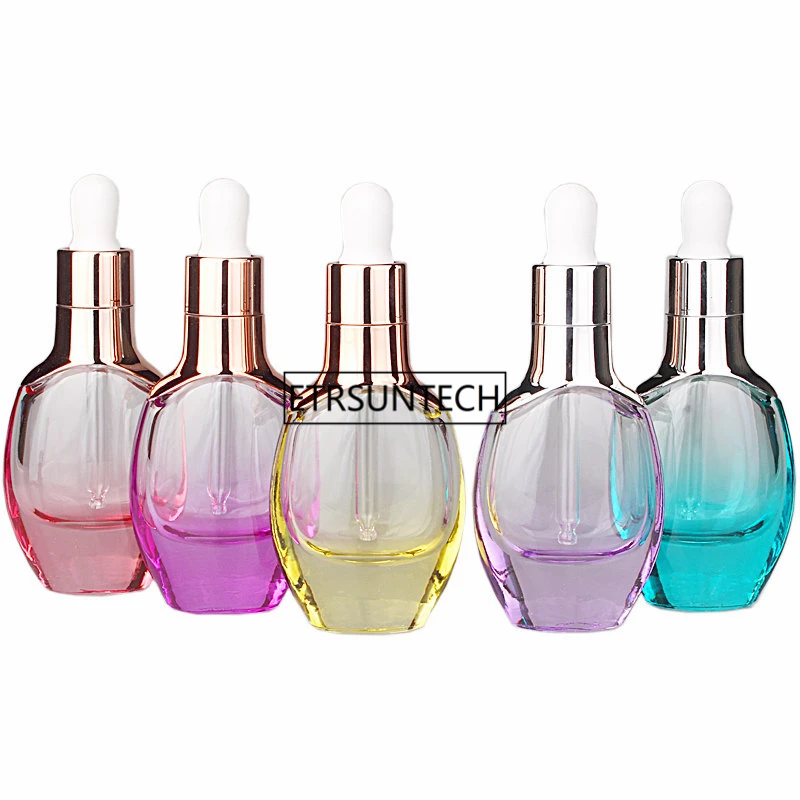 30ML Glass Bottle Pipette Dropper Essential Oil Bottles, Cosmetics Essence Emulsion Packing Bottle F1873