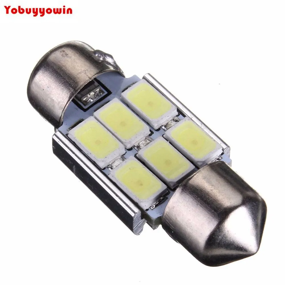 Kit 4 Lampada Torpedo 6 Led Smd 5630 Samsung Chips 3w 31 mm Can Bus