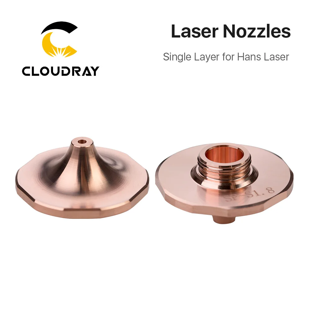 Cloudray A Type DaZu SP Laser Nozzles Single Layer Dia.28mm H15 Caliber 1.6mm&1.8mm for Hans Laser
